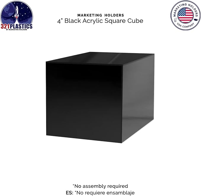 4 Pack 4" Acrylic Display Riser Box - Image 7