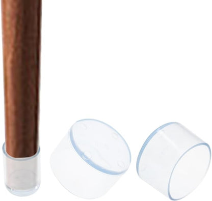 Round Chair Leg Caps, PVC Furniture Feet Covers, TTZEZE Transparent Round Floor - Image 6