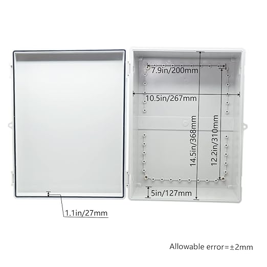 Zulkit Junction Box ABS Plastic Waterproof IP65 Electrical Boxes Hinged Shell - Image 3