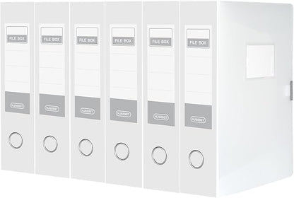 HUA JIE A4 Storage File Boxes Plastic Archives Cases by HUA+JIE