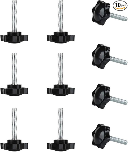 uxcell M6 x 35 x 32mm Hand Screw Leveling Feet Adjustable Leveler Floor by uxcell