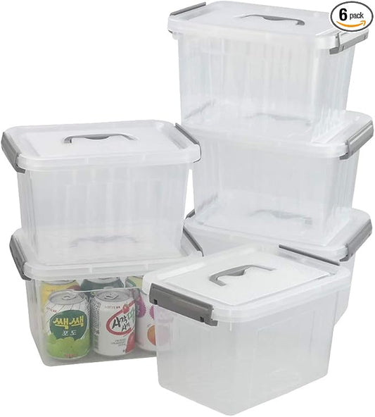 6 Liter Plastic Bins with Lids by Unknown