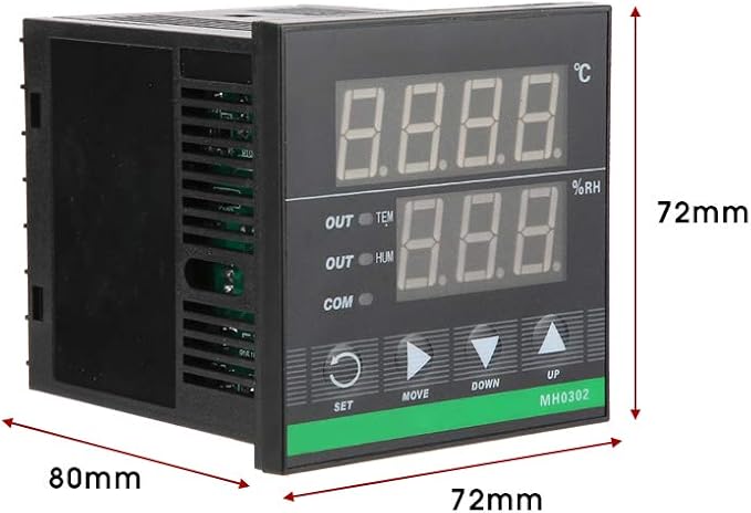 MH0302 Digital Temperature Humidity Controller High Precision Panel Mounted - Image 5