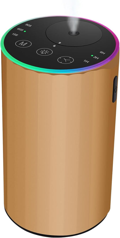 Waterless Essential Oil Diffuser, Battery Powered Mini Scent Air Machine by konchile