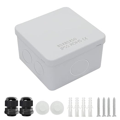 LeMotech Junction Box, Electrical Box IP55 Water Resistant Dustproof ABS by LeMotech
