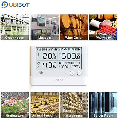 UbiBot Wireless Remote Smart Temperature Humidity Ambient Light Sensor WiFi - Image 7