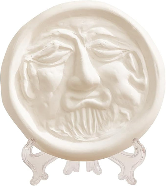 Air Purifying Healing Ceramic Object-Ancient Korean Demon Hunter's Face Roof by CRECEN-HealingSpacesforYou