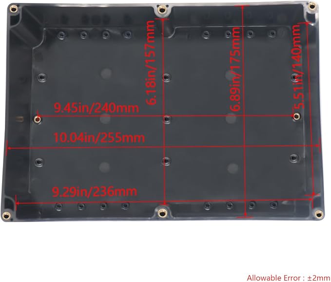 Project Box IP65 Waterproof Junction Box ABS Plastic Black Electrical Boxes DIY - Image 3