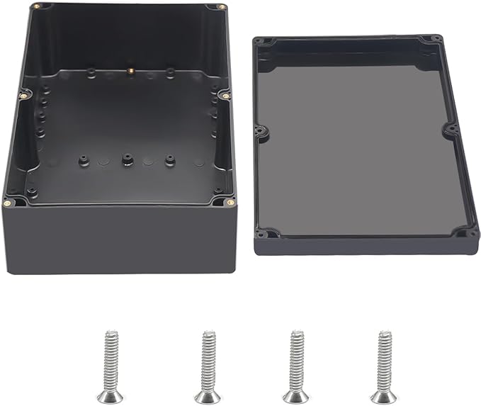 Outdoor Waterproof Junction Box IP67 Project Box ABS Black Electrical Boxes by Otdorpatio