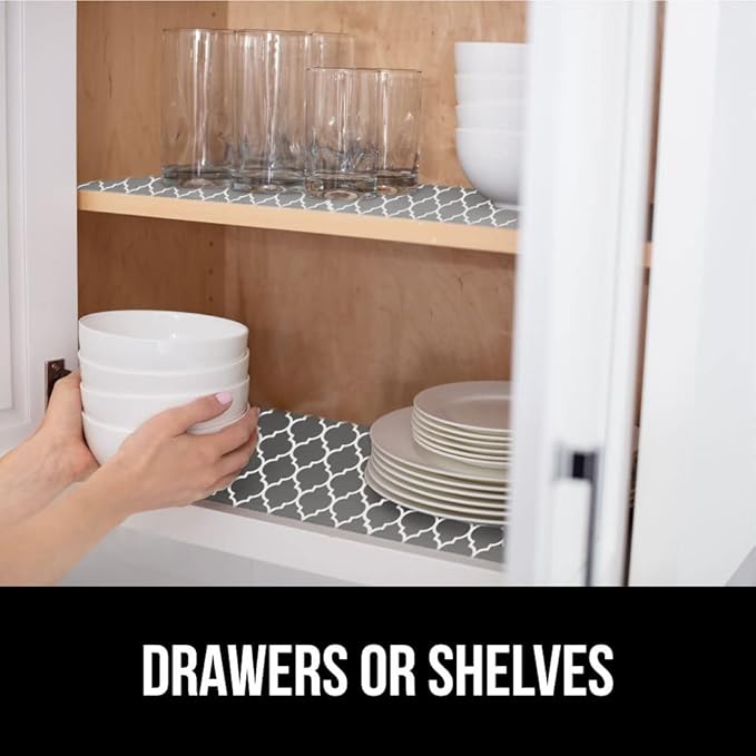 GORILLA GRIP DripGuard Shelf Liner, Non-Adhesive Drawer and Kitchen Cabinet - Image 7