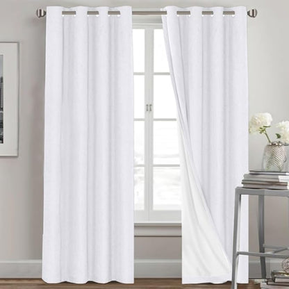 PrinceDeco Blackout Curtains 90 Inches Long 2 Panels Set by PrinceDeco