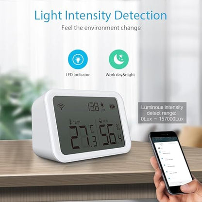 WiFi Temperature Humidity Light Sensor | Smart Home Monitoring | Phone - Image 4