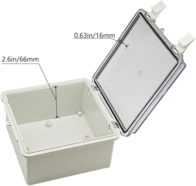 Zulkit Junction Box ABS Plastic Dustproof Waterproof IP65 Electrical Boxes - Image 4