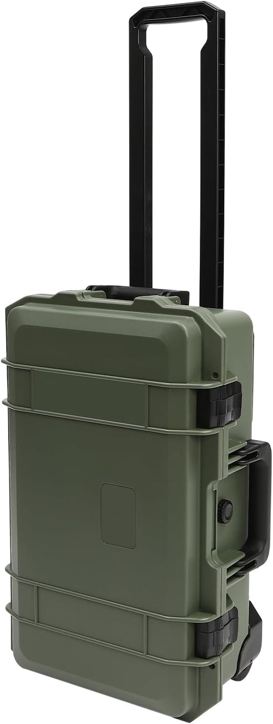 22" Weatherproof Hard Case Rolling Waterproof Case Dry Box by Titunjian