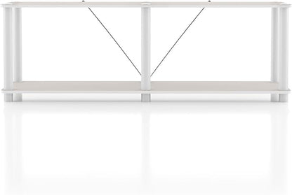 Homes: Inside + Out Apexa Modern 2-Tier Extra Wide Shelving Units, Collectibles - Image 11