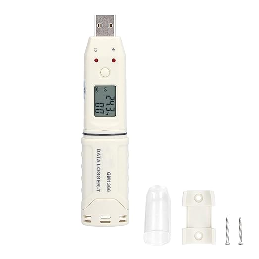 Temperature Data Logger, Temperature and Humidity Data Logger Battery Powered - Image 2