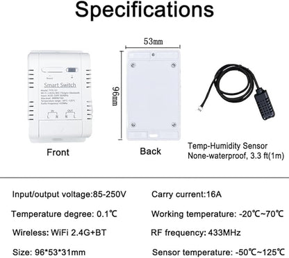 WiFi Temp-Humidity Controller Sensor Module Wireless Remote Control - Image 9