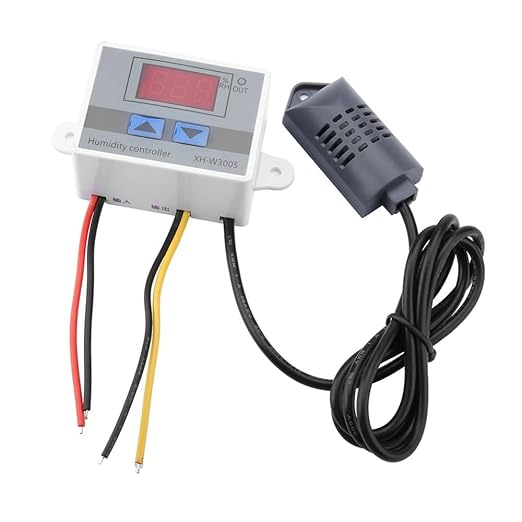XH-W3005 Digital Hygrometer Switch Controller 220V Humidity Sensor 0~99% RH LCD by Chiffonade