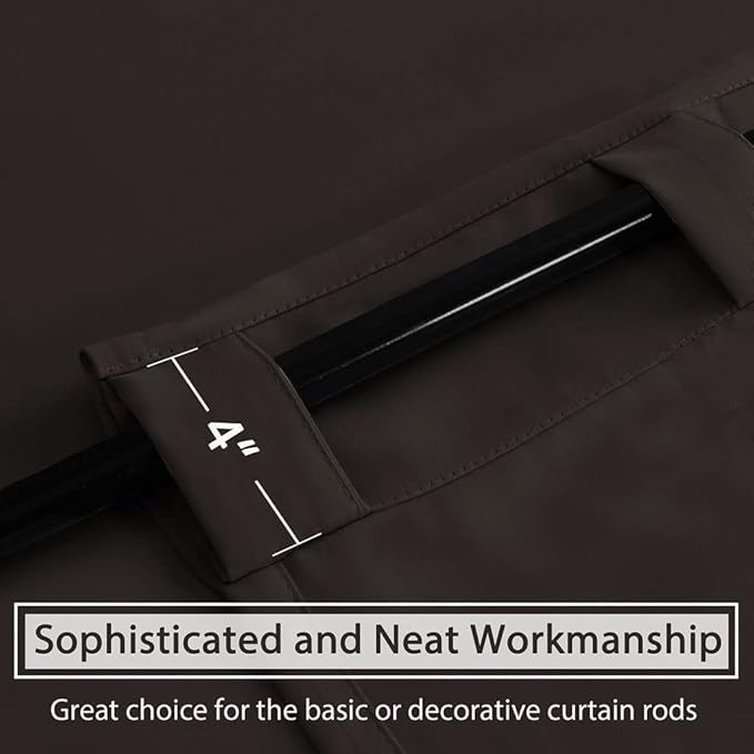 H.VERSAILTEX Blackout Curtains Thermal Insulated Window Treatment Panels Room - Image 9