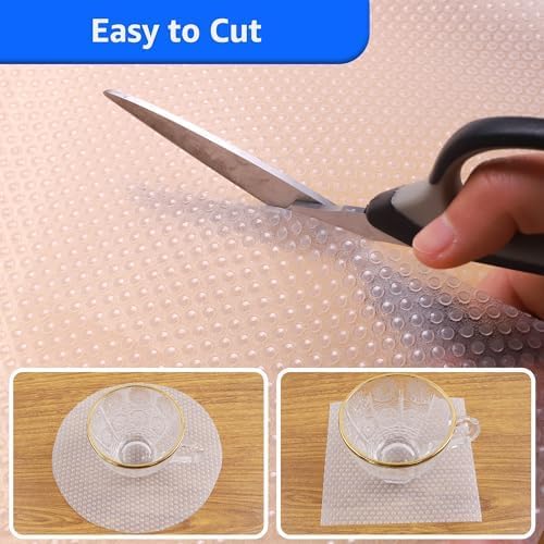 PABUSIOR Clear Kitchen Cabinet Liner: Waterproof Refrigerator Shelf Liner Small - Image 6