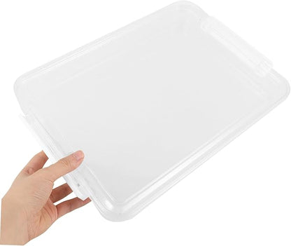 Flat Transparent Document Storage Box Pet File Organizer - Image 5