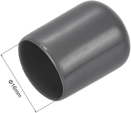 uxcell 20pcs Rubber End Caps 16mm ID Vinyl PVC Round Tube Bolt Cap Cover Screw - Image 3