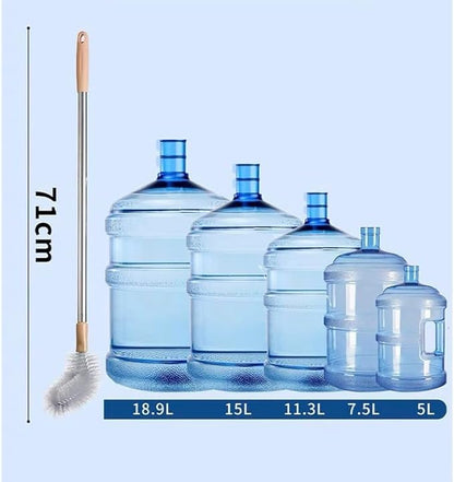 LUFOX 2 Pack 28" Long Bottle Brush, 3 & 5 Gallon Bottle Cleaner Brush, Bendable - Image 3