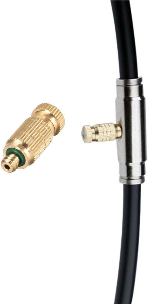 Brass Misting Nozzle, 10 Pack High Pressure Spray 10/24 UNC Outdoor Anti-drip - Image 4