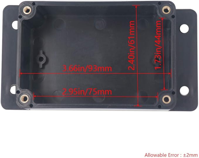 Project Box ABS Plastic Black Electrical Boxes IP65 Waterproof DIY Electronic - Image 3