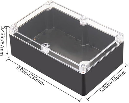 Project Box IP65 Waterproof Junction Box ABS Plastic Black Electrical Boxes DIY - Image 2
