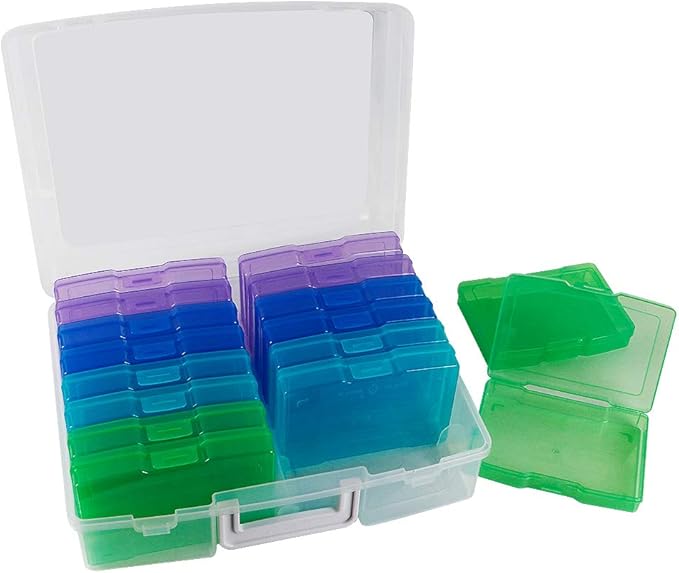 novelinks Transparent 4" x 6" Photo Organizers and Photo Storage Box - Image 4