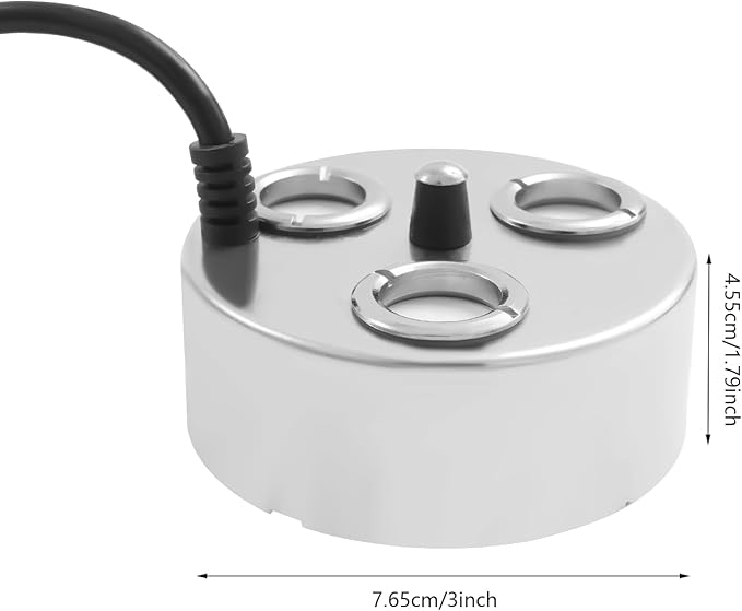 Ultrasonic Mist Maker 3 Head Ultrasonic Fogger Mist Maker Air-cooled Fog - Image 2
