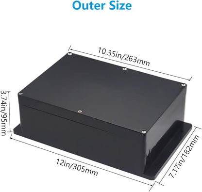 Project Box ABS Black Electrical Boxes IP67 Outdoor Waterproof Junction Box - Image 2