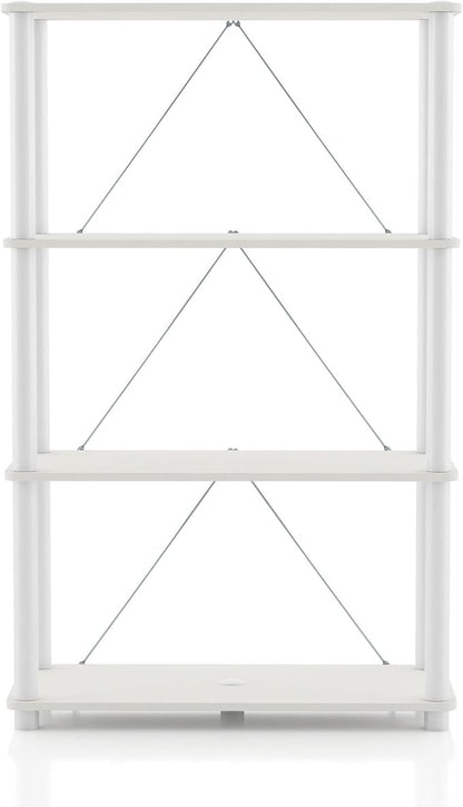 Homes: Inside + Out Apexa Modern 4-Tier Wide Shelving Units, Collectibles - Image 11