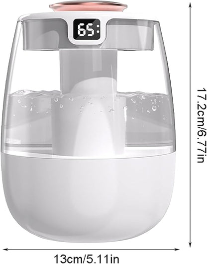 Cool Mist Humidifier, 1.5L Quiet Ultrasonic, Smart Timer, Dual Nozzles - Image 2