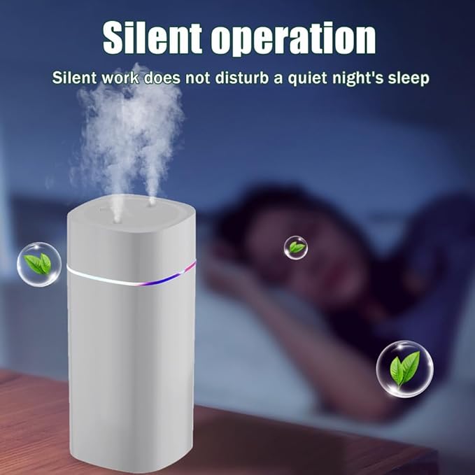 DONGKER Mini Humidifier, 600ml Dual Channels USB Quiet Humidifier - Image 7