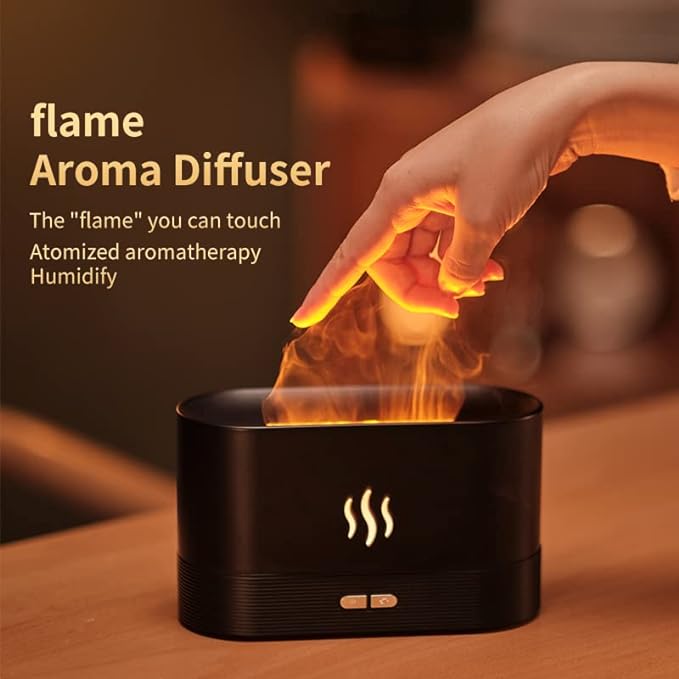 Colorful Flame Air Aroma Diffuser Humidifier, Upgraded 7 Flame Colors Noiseless - Image 4