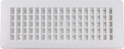 Decor Grates PL412-WH Lattice Floor Register, 4x12 Inches - Image 4