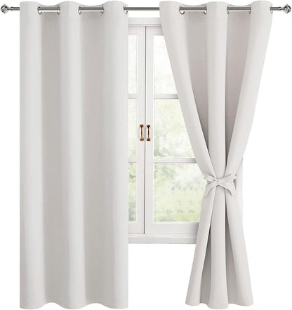 Hiasan Blackout Curtains for Bedroom, 42 x 63 Inches Length by Hiasan