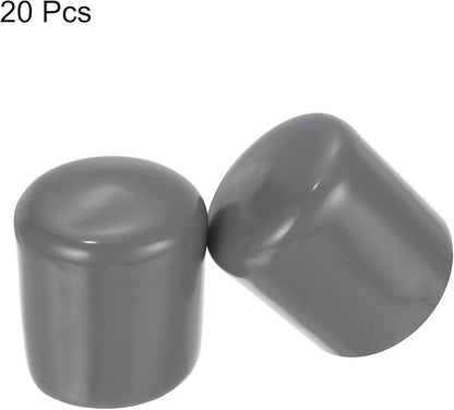 uxcell 20pcs Rubber End Caps 24mm ID Vinyl PVC Round Tube Bolt Cap Cover Screw - Image 2