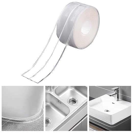 Clear Caulk Tape for Kitchen & Bathroom, Countertop Sink Tub Shower Caulk Strip by Unknown