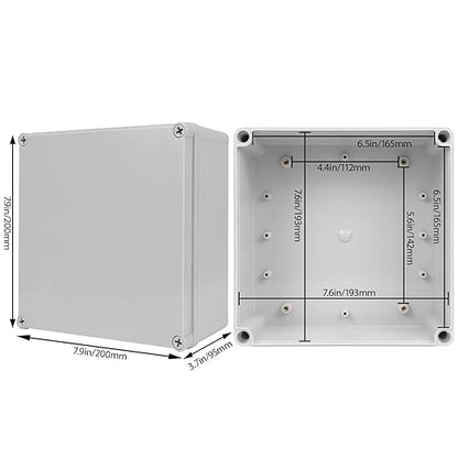 Junction Box, 7.9"x 7.9"x 3.7" Outdoor Electrical Box - Image 2