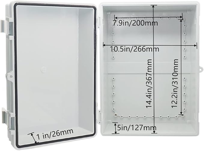 Waterproof Electrical Box with Mounting Plate 390x290x160mm, IP67 Junction Box - Image 4