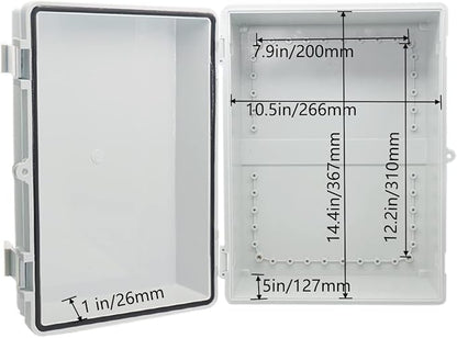 Waterproof Electrical Box with Mounting Plate 390x290x160mm, IP67 Junction Box - Image 4