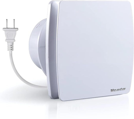 Venta 4 Inch Exhaust Fan – 1.5 Sones, Quiet Wall Mount Bathroom Exhaust Fan – by Venta