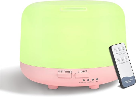 300ML Essential Oil Diffusesrs Remote Control, Aromatherapy Ultrasonic Diffuser by CHOUWEEK