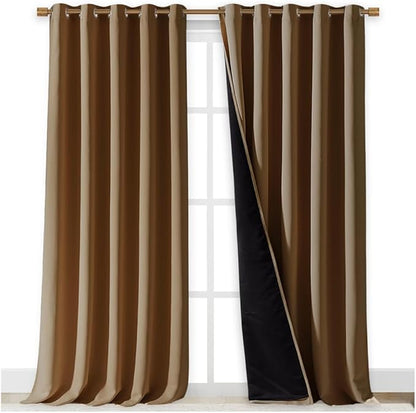 NICETOWN Total Shade Curtains and Draperies, Package of 2, 62 inches Wide x 95 - Image 2