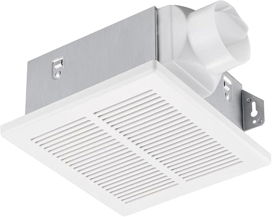 Bathroom Exhaust Fan, 50 CFM, 1.0 Sone DC Motor, Quiet Bathroom Fan by Unknown