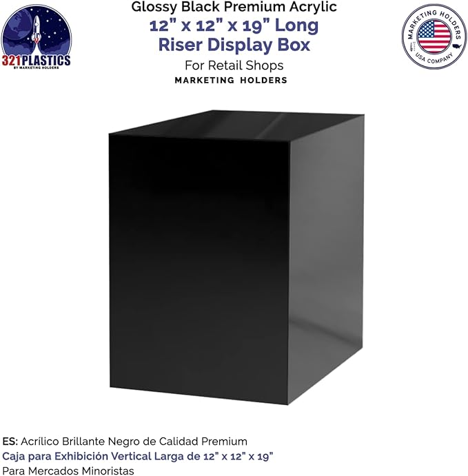 Marketing Holders Glossy Black Acrylic Display Box - Image 5