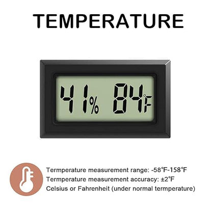 6 Pack Mini Digital Hygrometer Thermometer Small Indoor Temperature and - Image 3